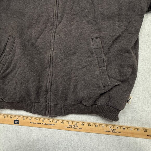 Eddie Bauer Hoodie Jacket Full Zip Front Charcoal Gray Insulated Size L Large - Picture 8 of 14